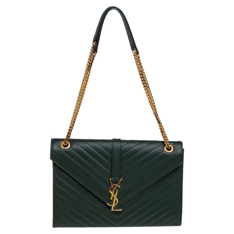 ysl hunter green bag