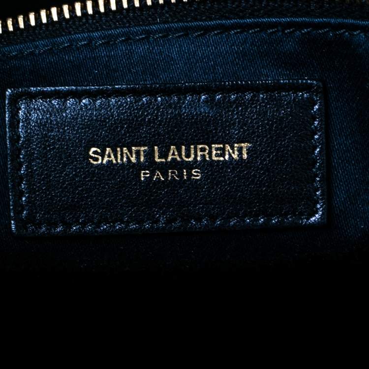 Pre Owned Saint Laurent Black Leather Large Y Cabas Chyc Tote