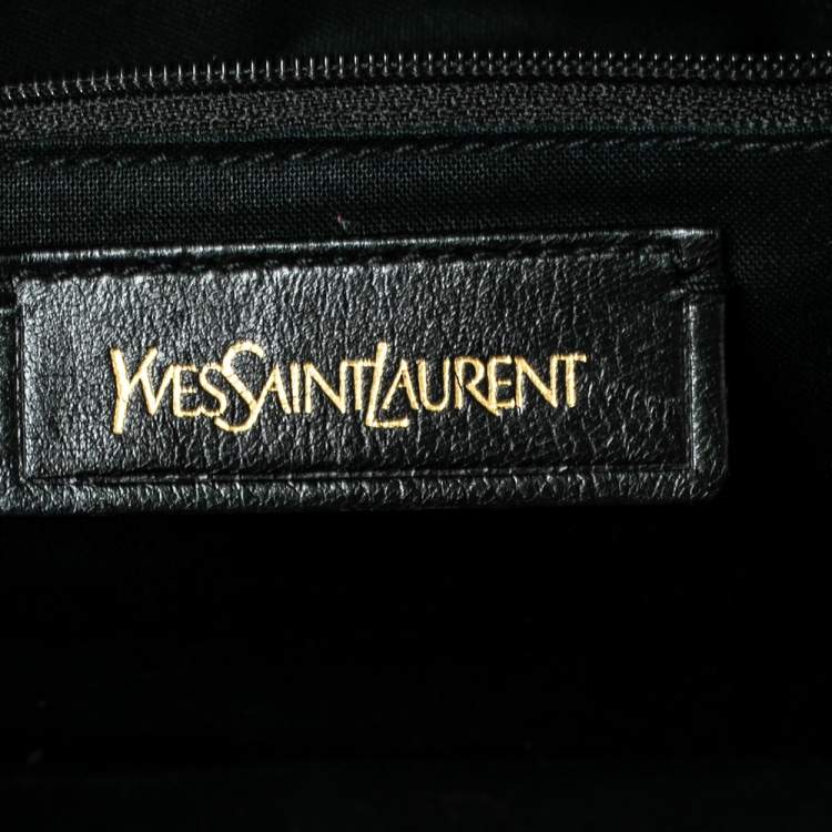 Pre Owned Saint Laurent Brown Leather Small Cabas Chyc Tote