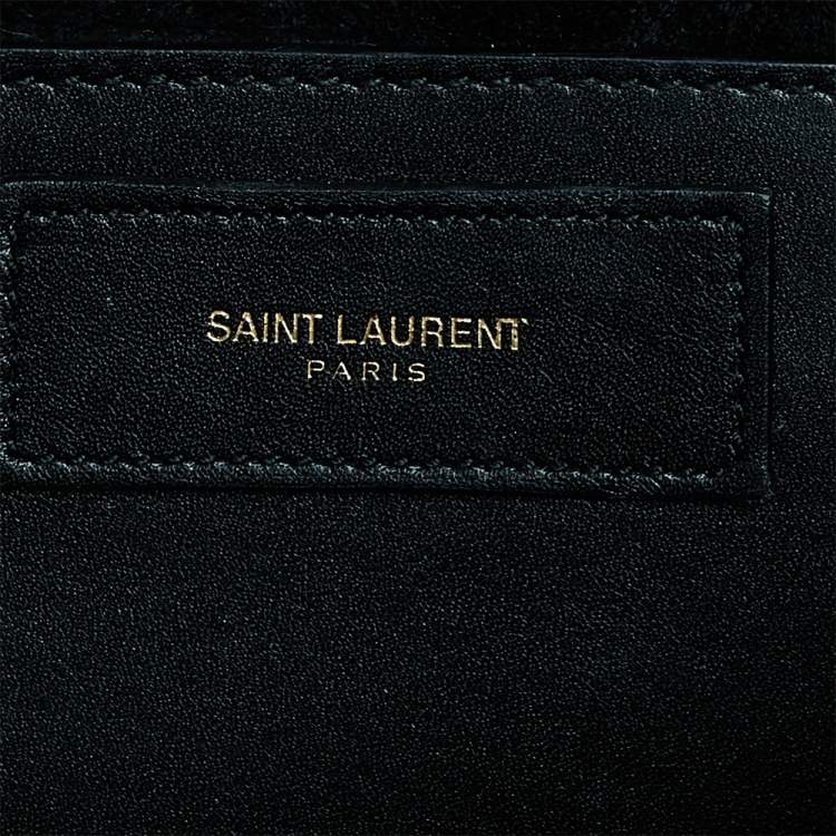 Pre Owned Saint Laurent Black Leather Betty Shoulder Bag
