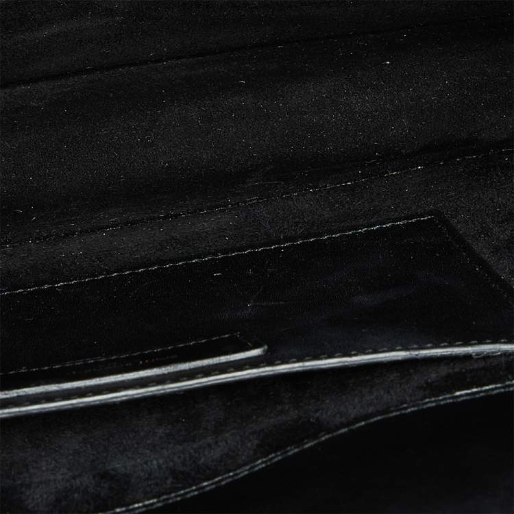 Pre Owned Saint Laurent Black Leather Betty Shoulder Bag