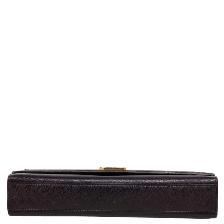 Pre Owned Saint Laurent Burgundy Leather Medium Kate Shoulder Bag