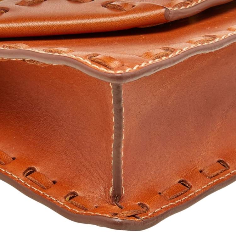 Pre Owned Saint Laurent Tan Leather Betty Shoulder Bag