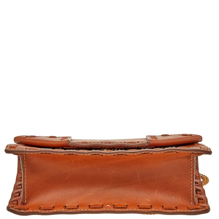 Pre Owned Saint Laurent Tan Leather Betty Shoulder Bag