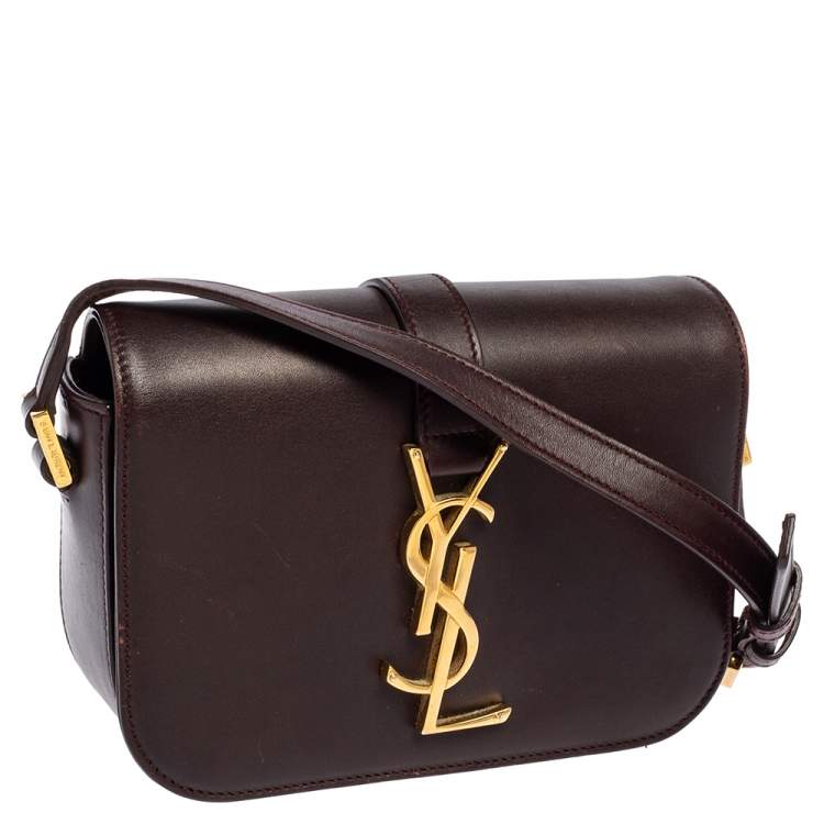 Pre Owned Saint Laurent Brown Leather Small Universite Shoulder Bag