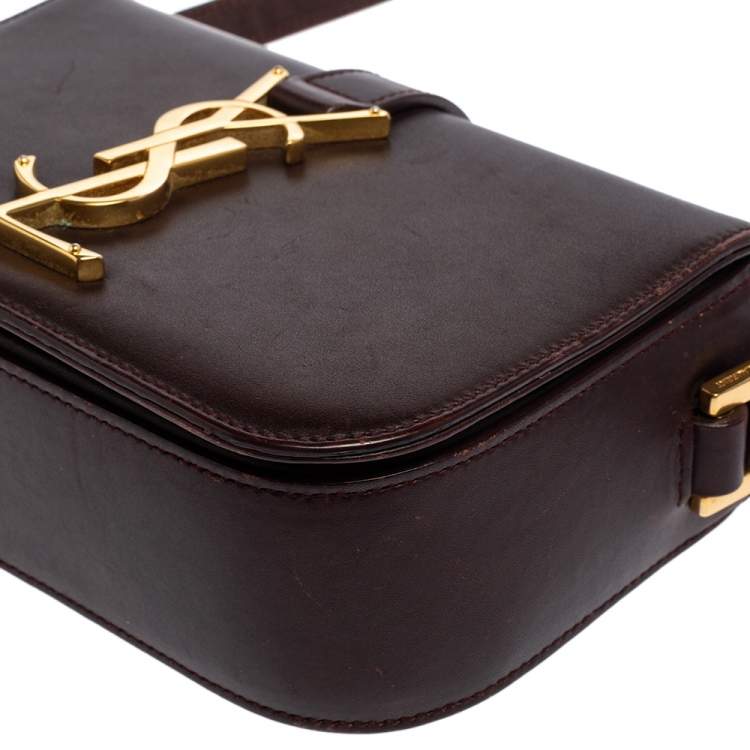 Pre Owned Saint Laurent Brown Leather Small Universite Shoulder Bag