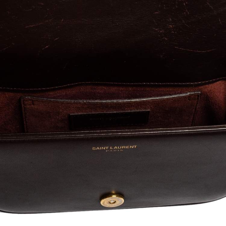 Pre Owned Saint Laurent Brown Leather Small Universite Shoulder Bag