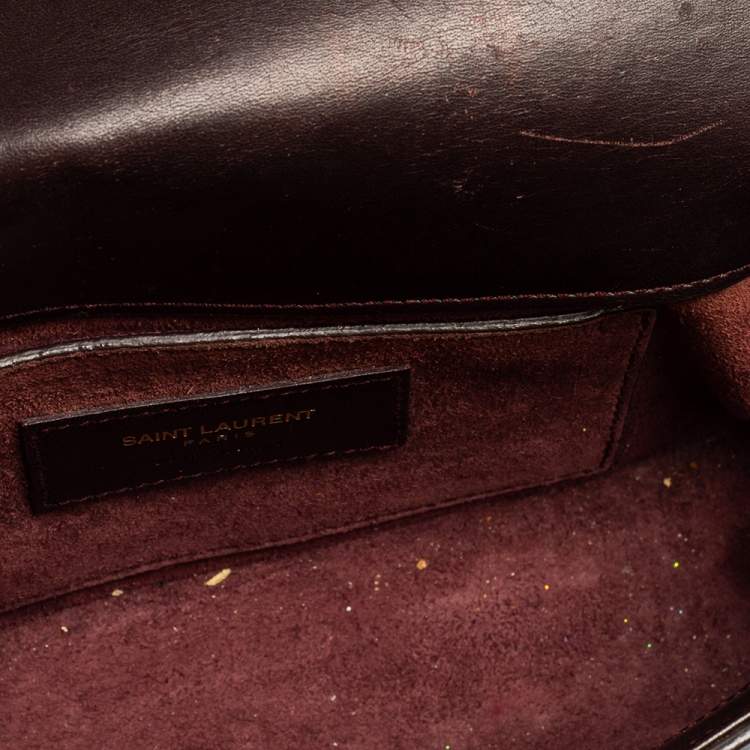 Pre Owned Saint Laurent Brown Leather Small Universite Shoulder Bag