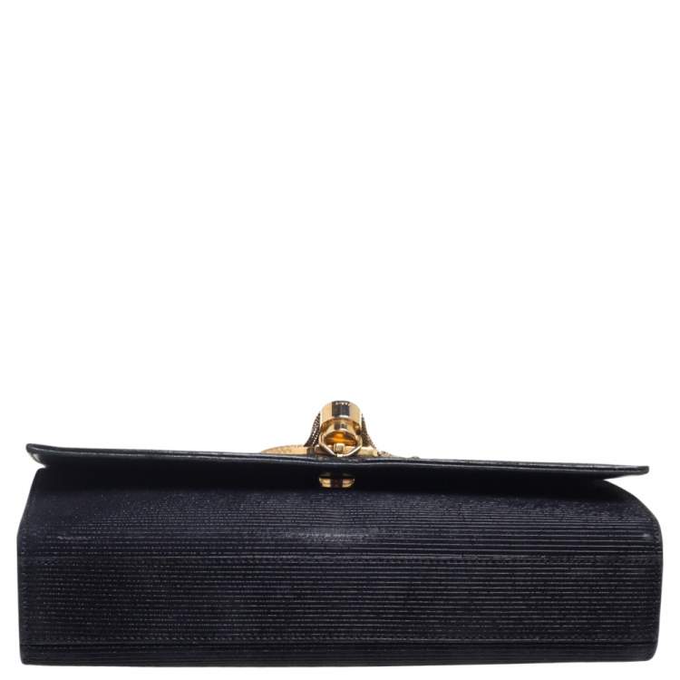 Pre Owned Saint Laurent Paris Black Suede Kate Tassel Bag