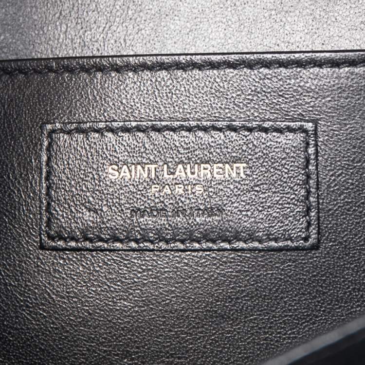 Pre Owned Saint Laurent Beige Leather Domino Shoulder Bag 