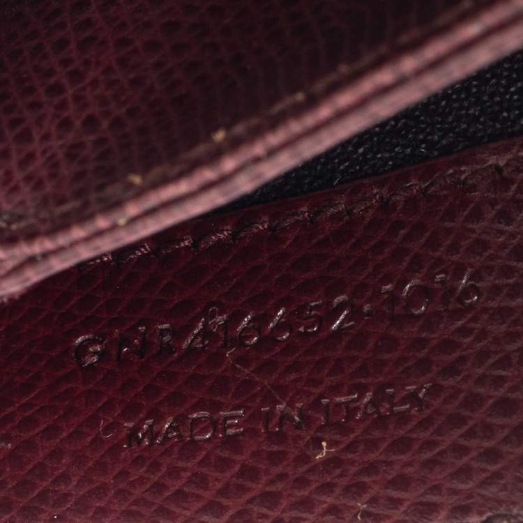 Pre Owned Saint Laurent Burgundy Leather Medium Monogram Universite Shoulder Bag