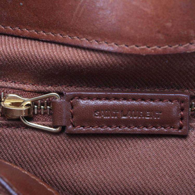Pre Owned Saint Laurent Paris Creme Shearling LouLou Toy Bag