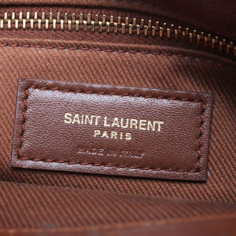 Pre Owned Saint Laurent Paris Creme Shearling LouLou Toy Bag
