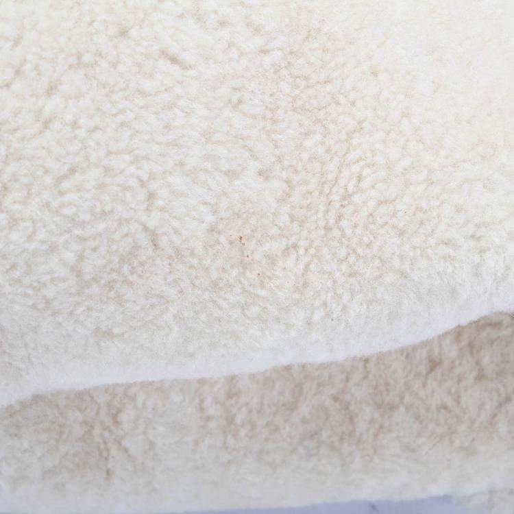 Pre Owned Saint Laurent Paris Creme Shearling LouLou Toy Bag