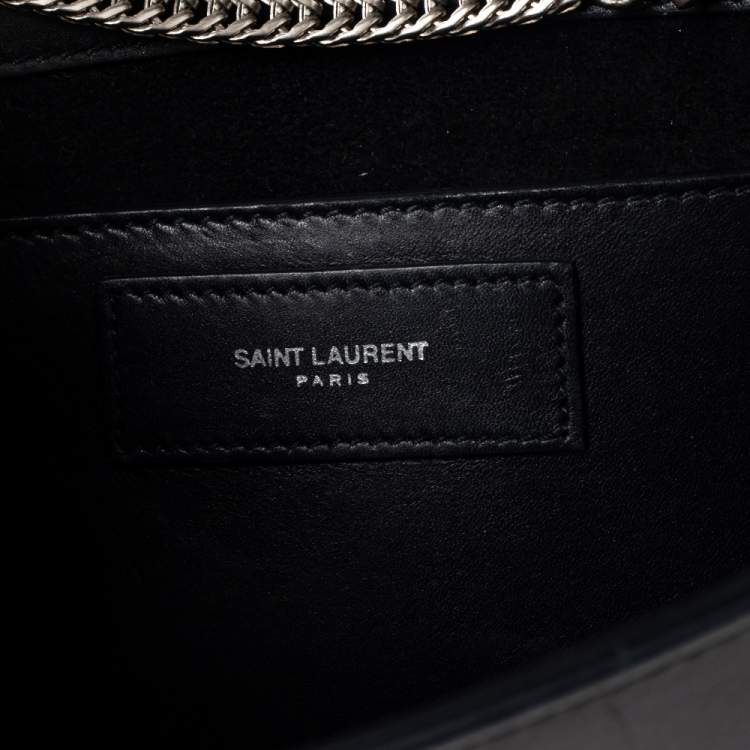 Pre Owned Saint Laurent Black Leather Betty Shoulder Bag