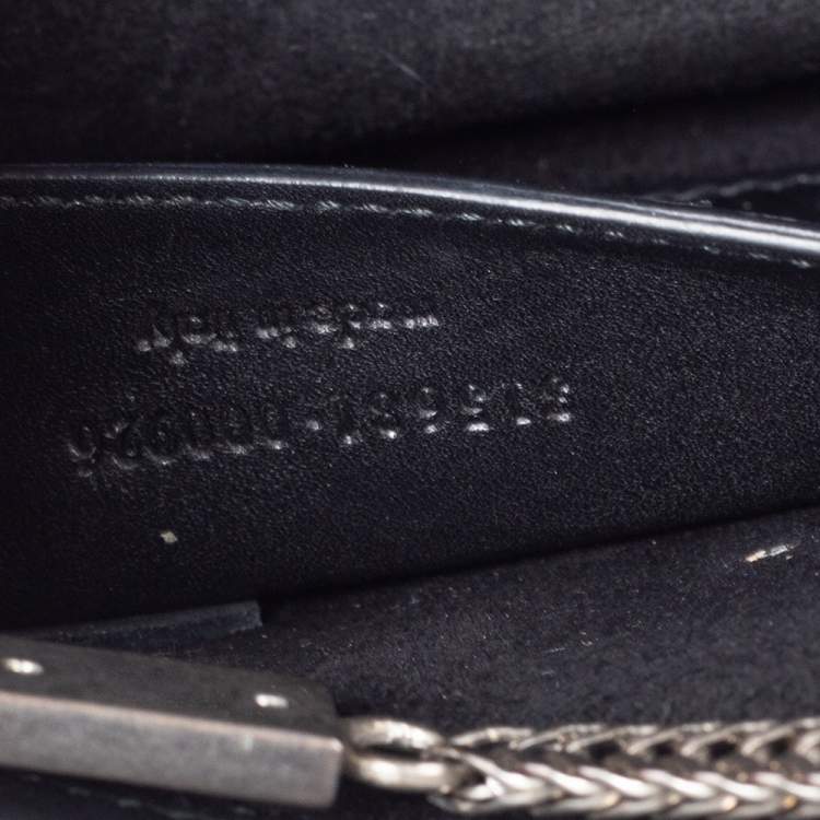 Pre Owned Saint Laurent Black Leather Betty Shoulder Bag