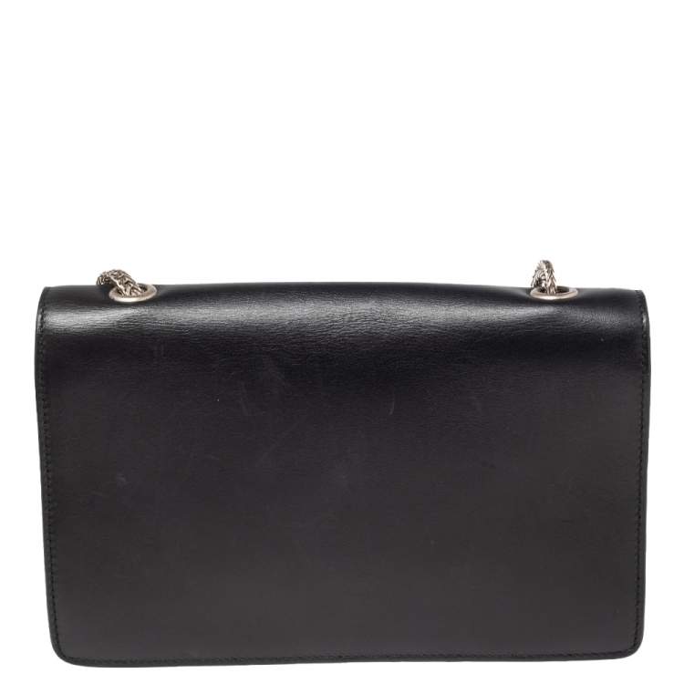 Pre Owned Saint Laurent Black Leather Betty Shoulder Bag