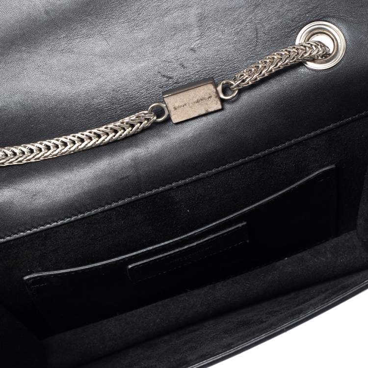 Pre Owned Saint Laurent Black Leather Betty Shoulder Bag