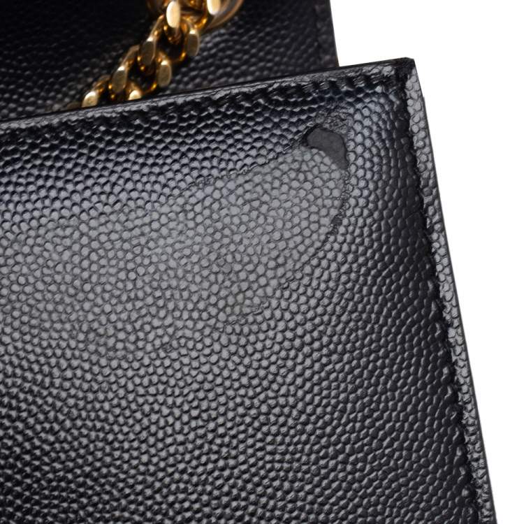 Pre Owned Saint Laurent Black Leather Small Kate Shoulder Bag