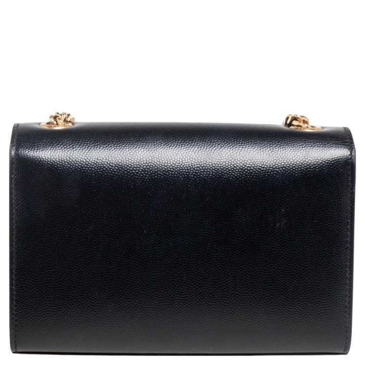 Pre Owned Saint Laurent Black Leather Small Kate Shoulder Bag