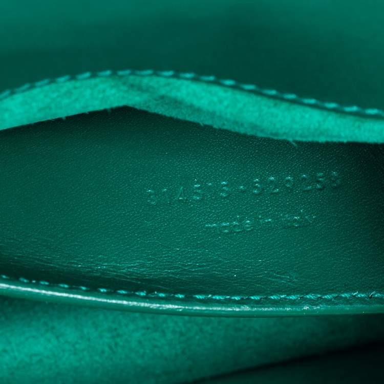 Pre Owned Saint Laurent Green Leather Medium Betty Shoulder Bag