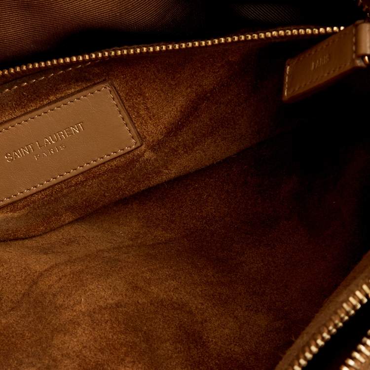 Pre Owned Saint Laurent Beige Leather Large Sac De Jour Tote