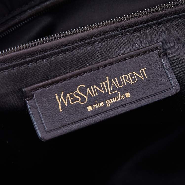 مملوكة مسبقًا Saint Laurent Brown Patent Leather Muse Satchel