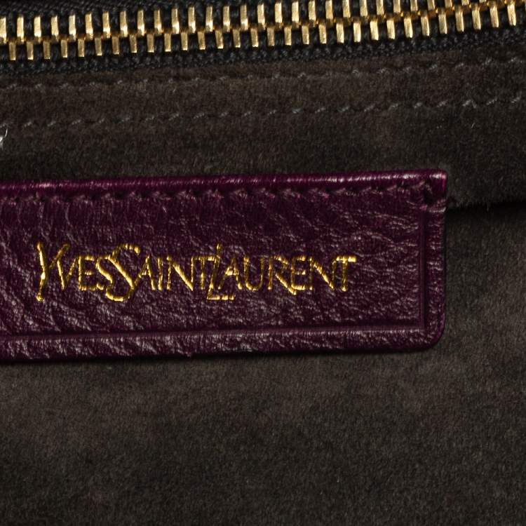 Pre Owned Saint Laurent Multicolor Leather and Suede Medium Muse Two Satchel