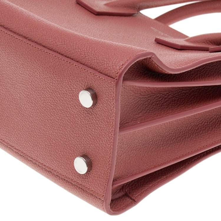Pre Owned Saint Laurent Brick Red Leather Baby Classic Sac De Jour Tote