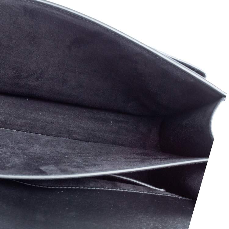 Pre Owned Saint Laurent Black Leather Large Sunset Shoulder Bag