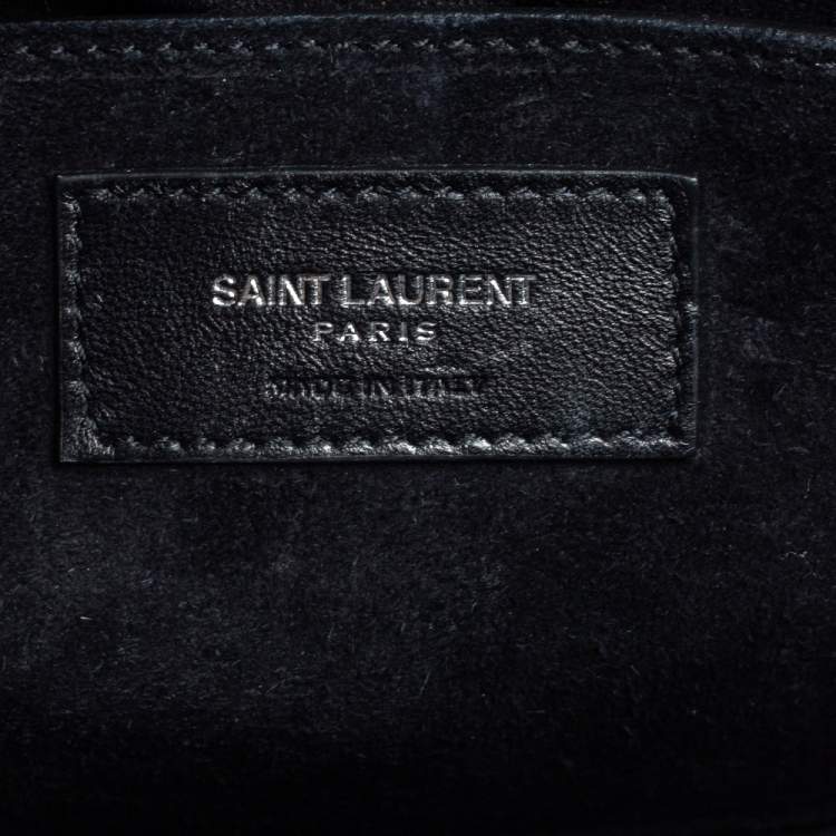 Pre Owned Saint Laurent Black Leather Large Sunset Shoulder Bag
