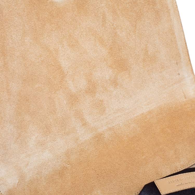 Pre Owned Saint Laurent Beige Leather Medium Chyc Flap Shoulder Bag