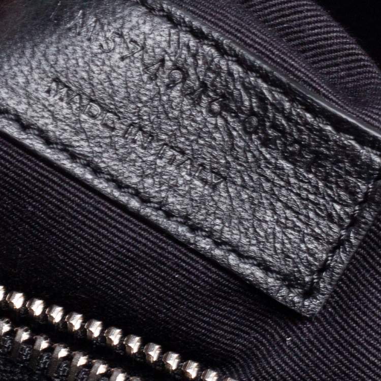 Pre Owned Saint Laurent Black Matelassé Leather Medium Loulou Shoulder Bag