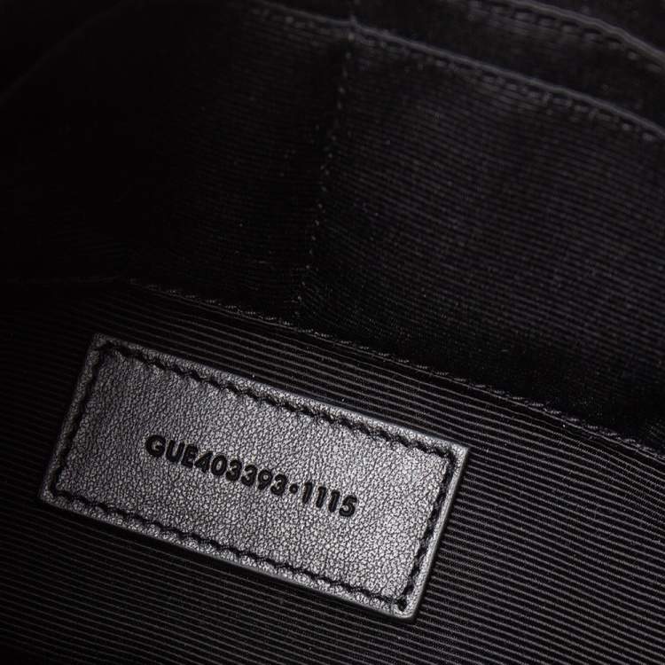 Pre Owned Saint Laurent Black Leather Fringe Shoulder Bag