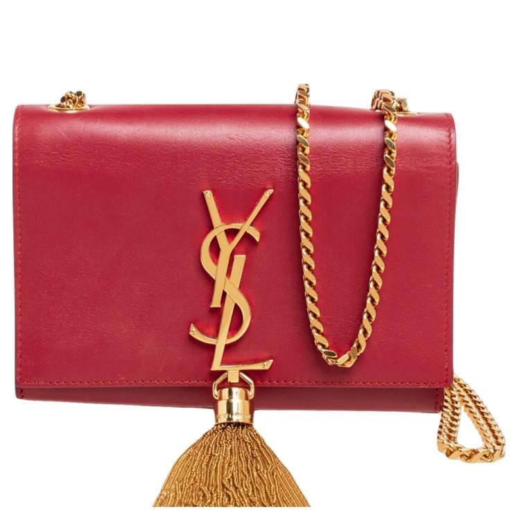 Ysl red crossbody bag sale