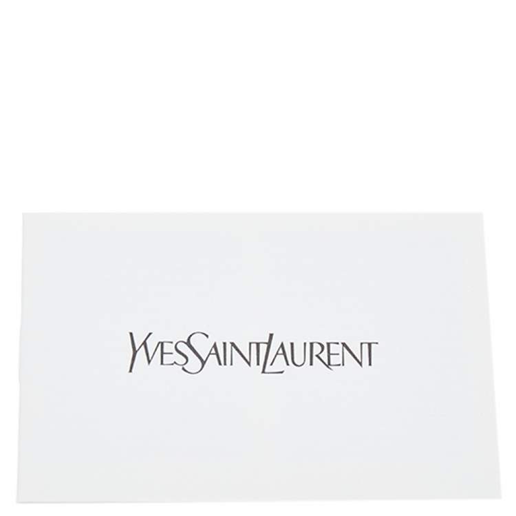 Pre Owned Yves Saint Laurent Black Leather Belle De Jour Flap Clutch
