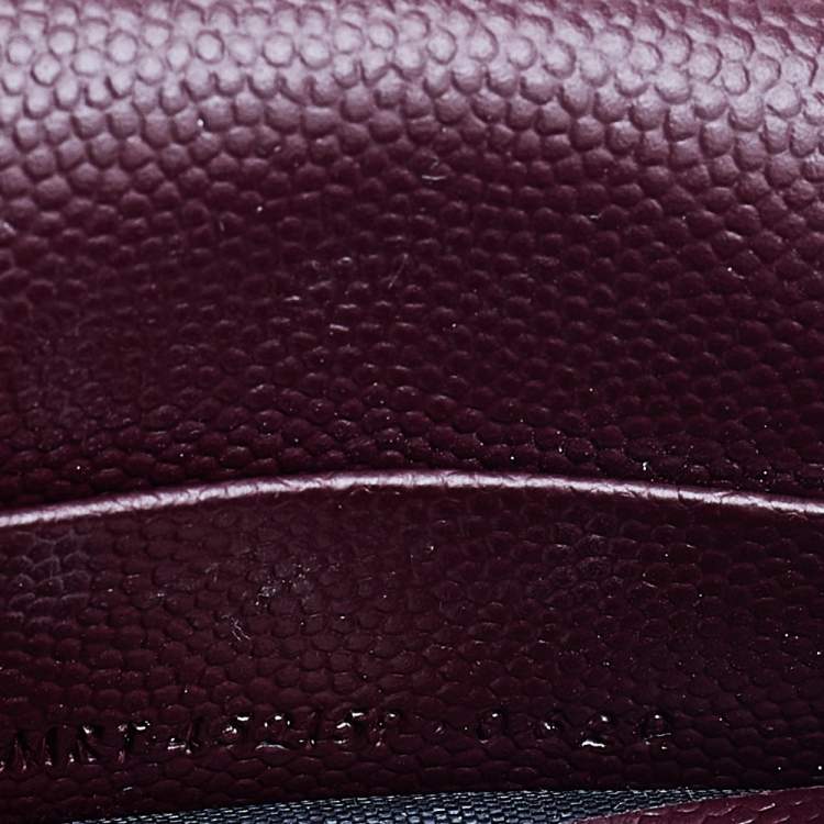 Pre Owned Saint Laurent Burgundy Leather Small Kate Tassel Shoulder Bag