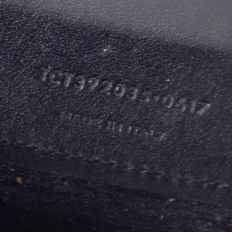 Pre Owned Saint Laurent Black Croc Embossed Leather Nano Classic Sac De Jour Tote