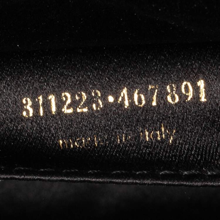 Pre Owned Yves Saint Laurent Black Patent Leather Belle De Jour Flap Clutch
