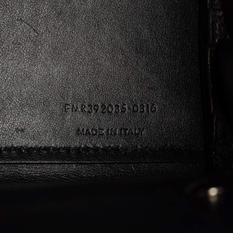 Pre Owned Saint Laurent Black Croc Embossed Leather Nano Classic Sac De Jour Tote