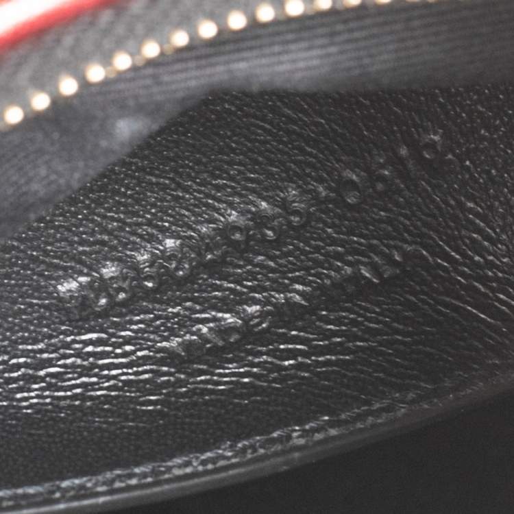Pre Owned Saint Laurent Red Leather Heart Tassel Shoulder Bag