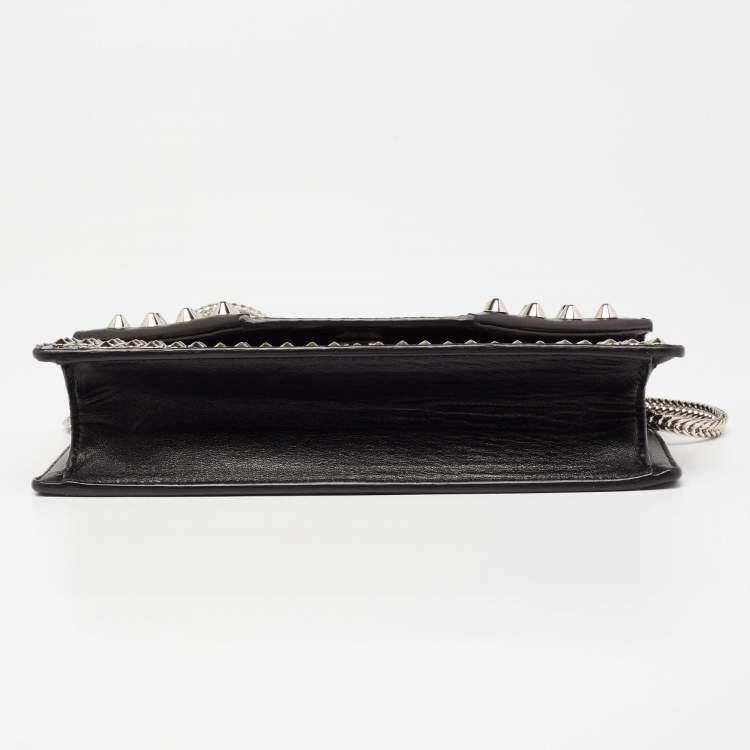 Pre Owned Saint Laurent Two Tone Python And Leather Betty Embellished Flap Shoulder Bag