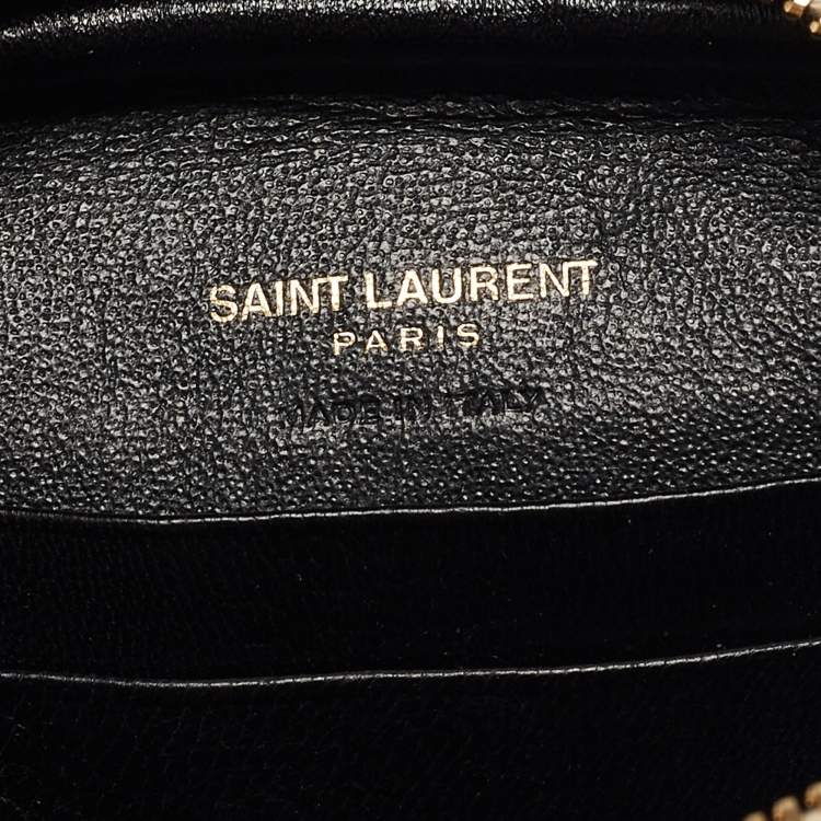 Pre Owned Saint Laurent Metallic Gold Leather Blogger Crossbody Bag