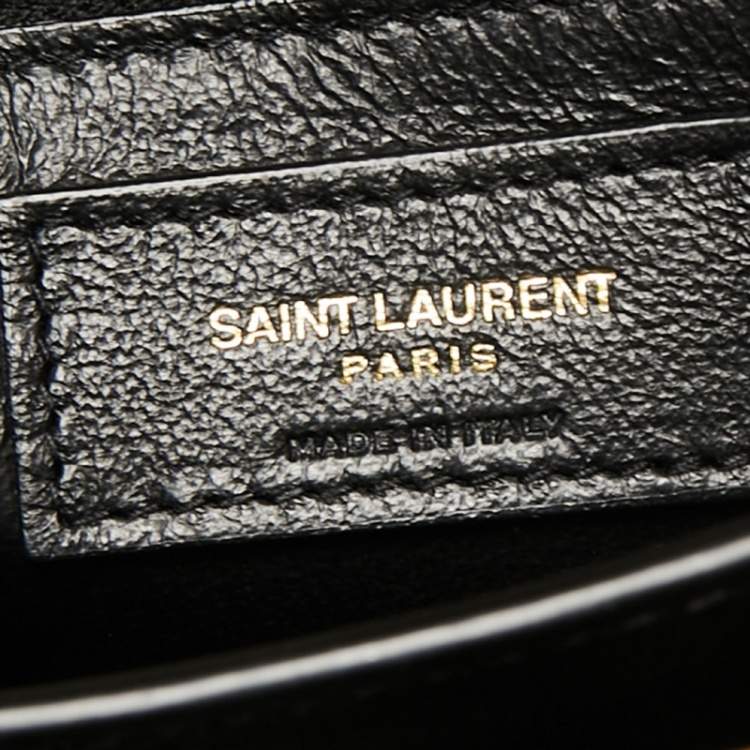 Pre Owned Saint Laurent Beige Grain Leather Medium Cassandra Bag