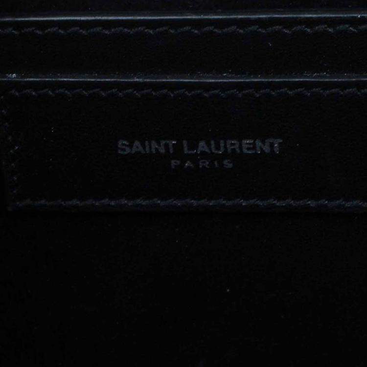 Pre Owned Saint Laurent Paris Black Python Betty Shoulder Bag