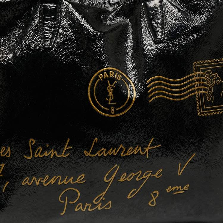 Pre Owned Yves Saint Laurent Black Leather Tote