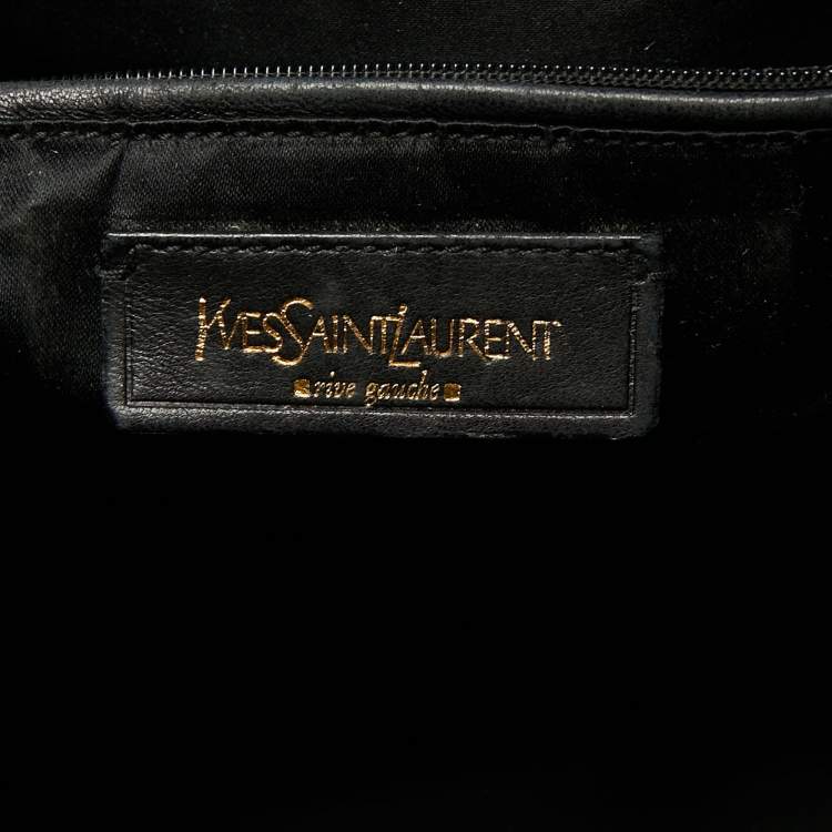 Pre Owned Yves Saint Laurent Black Leather Tote