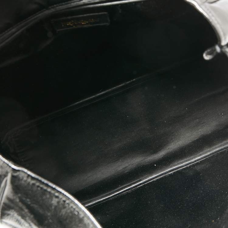 Pre Owned Yves Saint Laurent Black Leather Tote