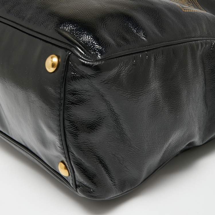 Pre Owned Yves Saint Laurent Black Leather Tote