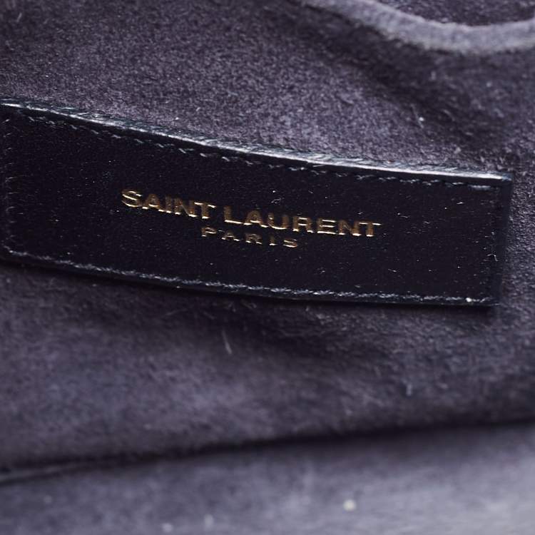 Pre Owned Saint Laurent Black Leather Nano Classic Sac De Jour Tote